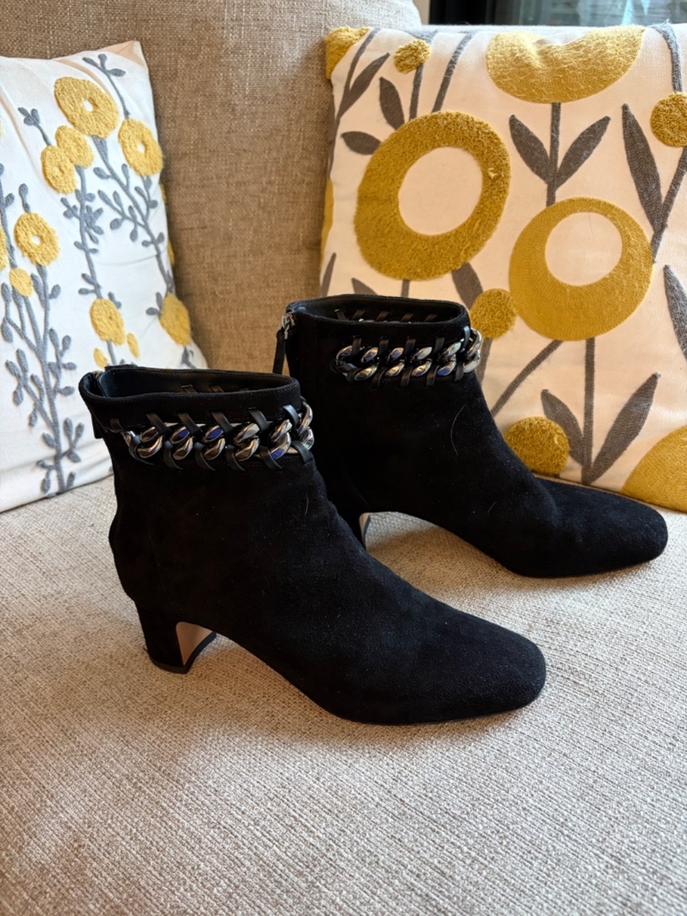 Valentino Garavani Black Suede Booties - Excellent Condition